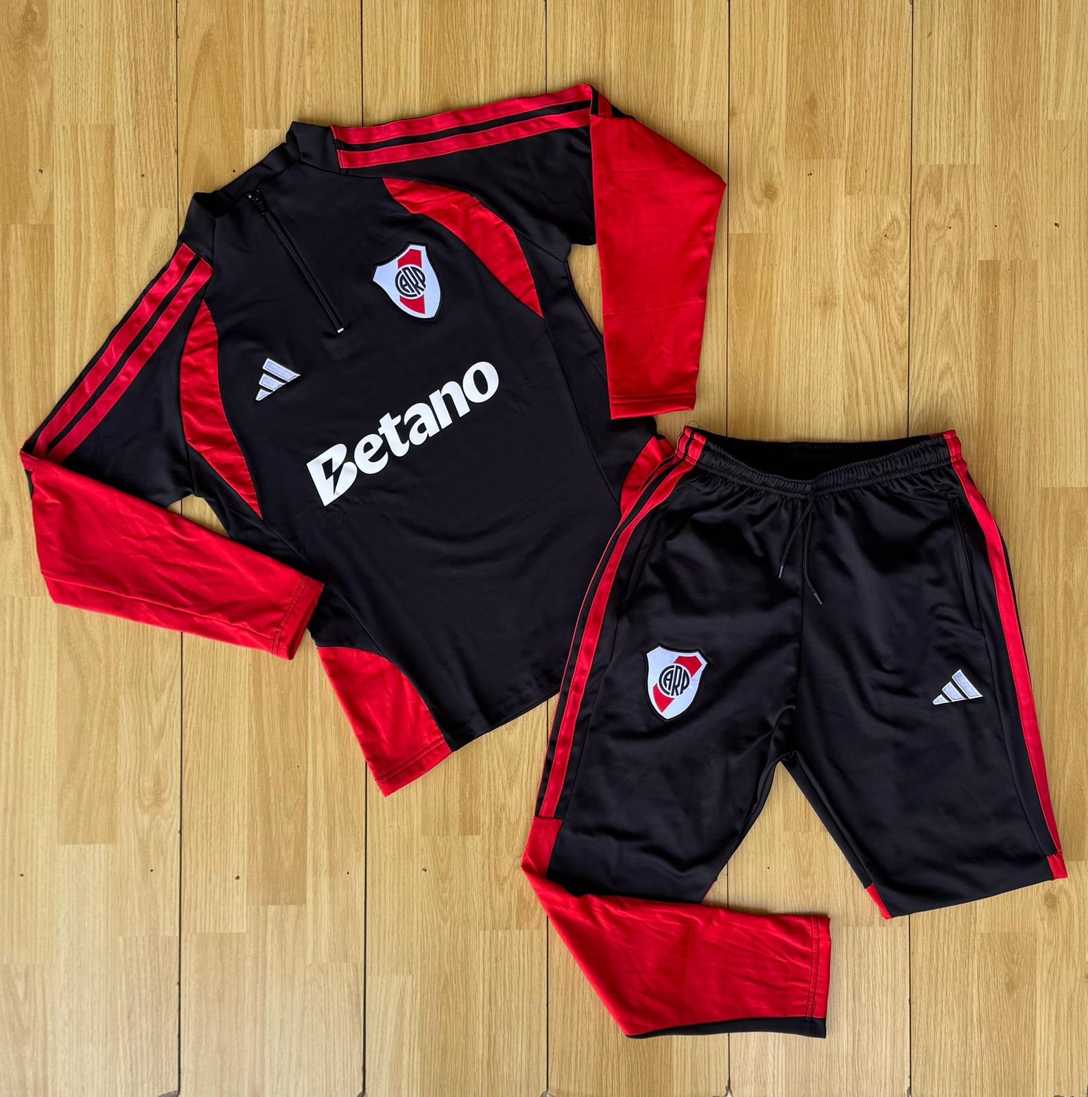 CONJUNTO DEPORTIVOS river plate (negro rojo - TALLE XXL)